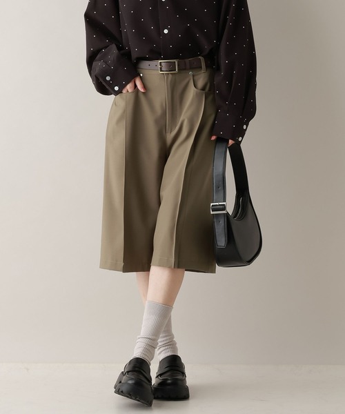 RAGEBLUE(レイジブルー)の「TRタックハーフパンツ(スラックス・レディース・ブラック/ベージュ・FREE)」の1枚目の写真