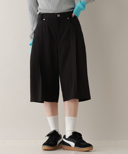 RAGEBLUE(レイジブルー)の「TRタックハーフパンツ(スラックス・レディース・ブラック/ベージュ・FREE)」の11枚目の写真