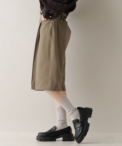 RAGEBLUE(レイジブルー)の「TRタックハーフパンツ(スラックス・レディース・ブラック/ベージュ・FREE)」の17枚目の写真