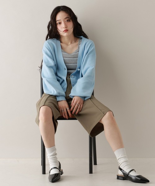 RAGEBLUE(レイジブルー)の「TRタックハーフパンツ(スラックス・レディース・ブラック/ベージュ・FREE)」の3枚目の写真