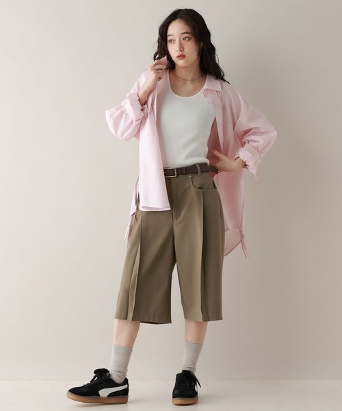 RAGEBLUE(レイジブルー)の「TRタックハーフパンツ(スラックス・レディース・ブラック/ベージュ・FREE)」の8枚目の写真