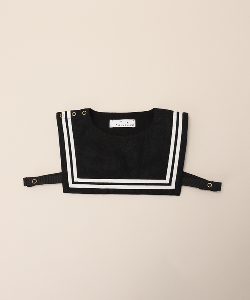 IENA ENFANT(イエナアンファン)の「【BASIC】セーラースタイベスト baby(スタイ/よだれかけ・キッズ・ブラック/ベージュ/ホワイト系その他/ホワイト・FREE)」の16枚目の写真