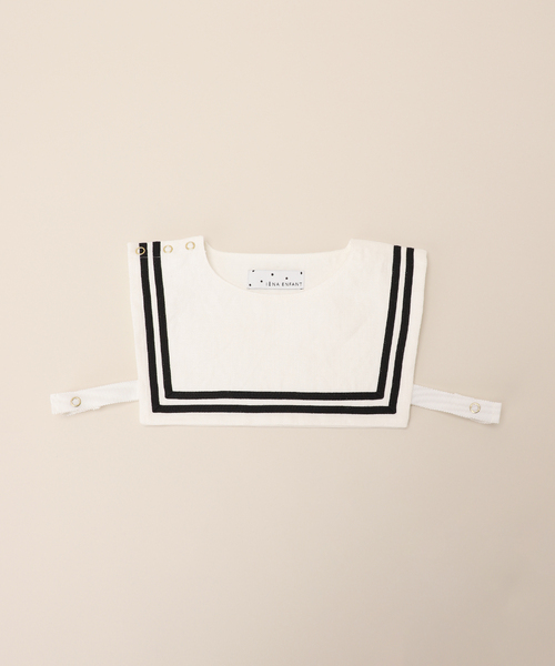 IENA ENFANT(イエナアンファン)の「【BASIC】セーラースタイベスト baby(スタイ/よだれかけ・キッズ・ブラック/ベージュ/ホワイト系その他/ホワイト・FREE)」の17枚目の写真