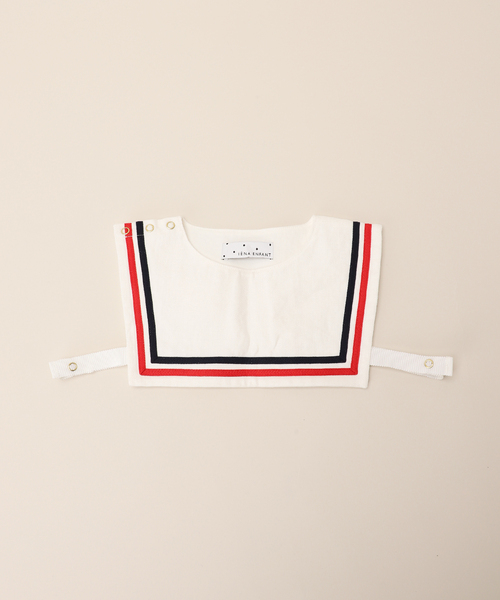 IENA ENFANT(イエナアンファン)の「【BASIC】セーラースタイベスト baby(スタイ/よだれかけ・キッズ・ブラック/ベージュ/ホワイト系その他/ホワイト・FREE)」の18枚目の写真