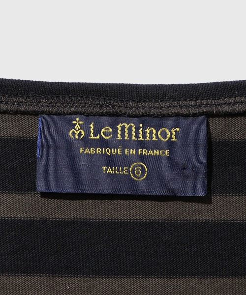 Le Minor(ルミノア)の「《別注》【Le minor/ルミノア】 L/S SIGNATURE BASQUE(Tシャツ/カットソー・メンズ・ダークブラウン/ホワイト/チャコールグレー/レッド・L/M/S)」の15枚目の写真