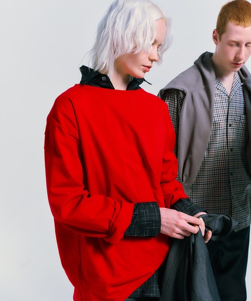 Le Minor(ルミノア)の「《別注》【Le minor/ルミノア】 L/S SIGNATURE BASQUE(Tシャツ/カットソー・メンズ・ダークブラウン/ホワイト/チャコールグレー/レッド・L/M/S)」の6枚目の写真