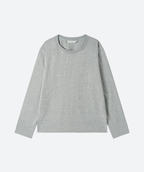 MOONSUN(ムーンサン)の「MJ UNISEX, Oversized Long Sleeve T-Shirt / Gray(Tシャツ/カットソー・レディース・その他・MEDIUM/LARGE)」の1枚目の写真