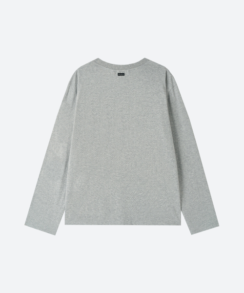 MOONSUN(ムーンサン)の「MJ UNISEX, Oversized Long Sleeve T-Shirt / Gray(Tシャツ/カットソー・レディース・その他・MEDIUM/LARGE)」の2枚目の写真