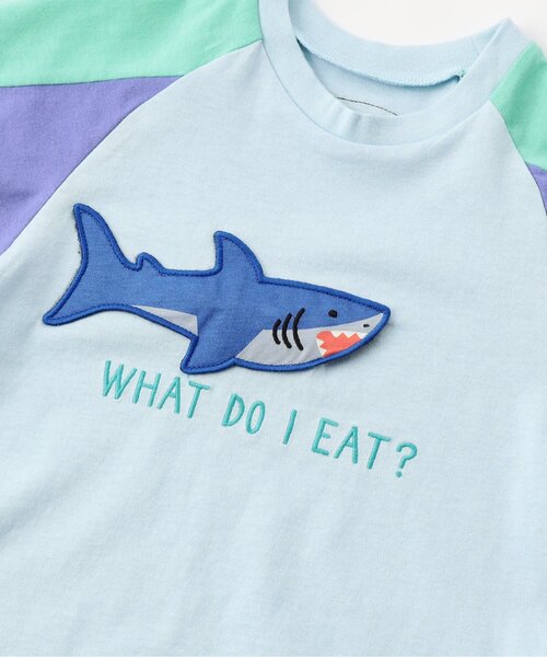 BIT'Z（ビッツ）の「【知育】動物達のごはん何かな半袖Tシャツ（Tシャツ/カットソー・キッズ・アイボリー/サックスブルー・80/90/95/100/110/120）」の14枚目の写真