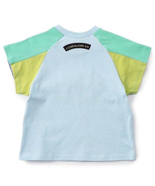 BIT'Z（ビッツ）の「【知育】動物達のごはん何かな半袖Tシャツ（Tシャツ/カットソー・キッズ・アイボリー/サックスブルー・80/90/95/100/110/120）」の6枚目の写真