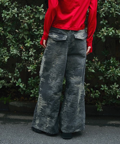 TAAKK（ターク）の「別注 DESIGN TROUSERS（デニムパンツ・レディース・ライトブルー/グレー/ブラウン・2/1）」の7枚目の写真
