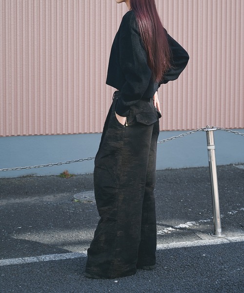 TAAKK（ターク）の「別注 DESIGN TROUSERS（デニムパンツ・レディース・ライトブルー/グレー/ブラウン・2/1）」の10枚目の写真