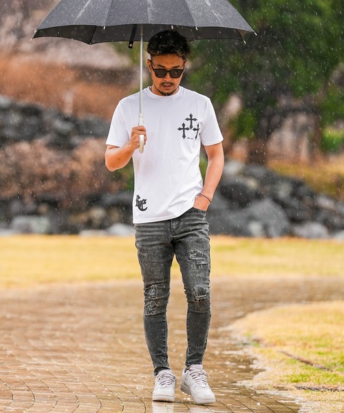 adamsJUGGLER(アダムスジャグラー)の「RTEG クロスパッチティー(Tシャツ/カットソー・メンズ・ブラック/ホワイト・XXL/XL/L/M/S)」の3枚目の写真
