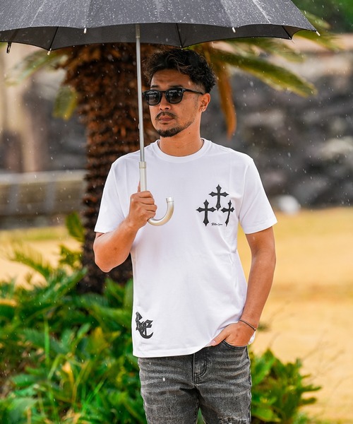 adamsJUGGLER(アダムスジャグラー)の「RTEG クロスパッチティー(Tシャツ/カットソー・メンズ・ブラック/ホワイト・XXL/XL/L/M/S)」の12枚目の写真
