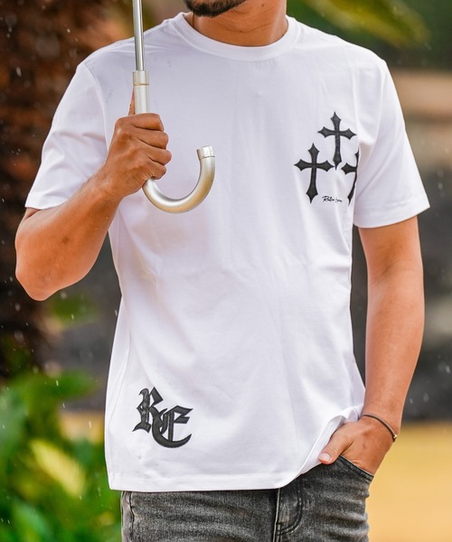adamsJUGGLER(アダムスジャグラー)の「RTEG クロスパッチティー(Tシャツ/カットソー・メンズ・ブラック/ホワイト・XXL/XL/L/M/S)」の15枚目の写真