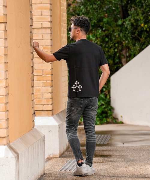 adamsJUGGLER(アダムスジャグラー)の「RTEG クロスパッチティー(Tシャツ/カットソー・メンズ・ブラック/ホワイト・XXL/XL/L/M/S)」の10枚目の写真