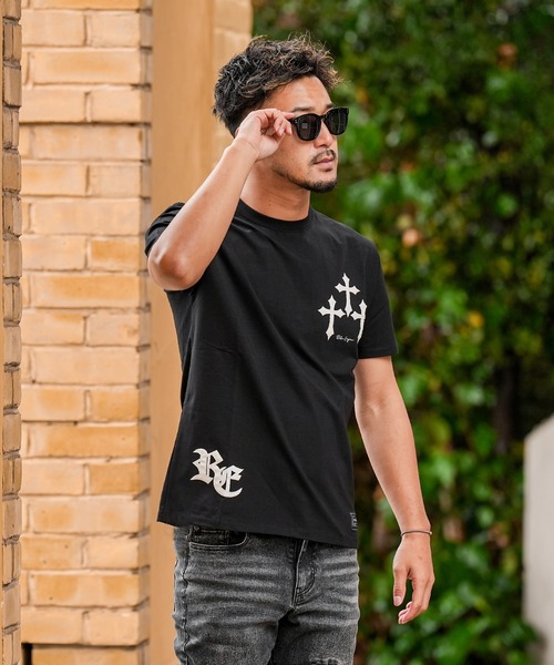 adamsJUGGLER(アダムスジャグラー)の「RTEG クロスパッチティー(Tシャツ/カットソー・メンズ・ブラック/ホワイト・XXL/XL/L/M/S)」の19枚目の写真