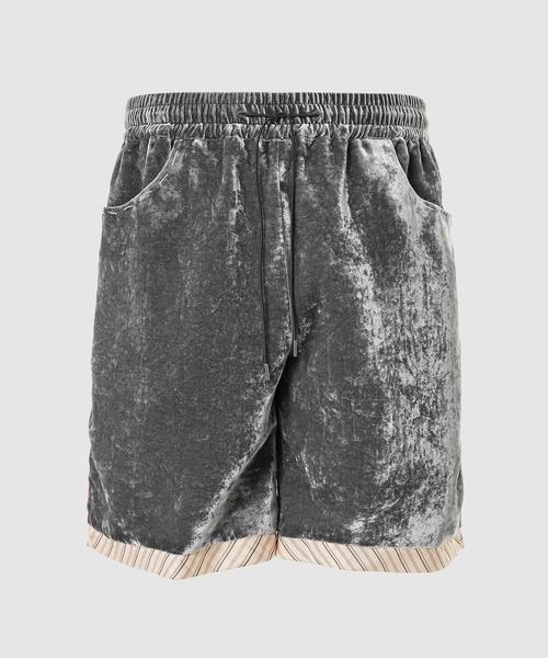 MASU(エムエーエスユー)の「UNEVEN VELVET SHORTS(その他パンツ・メンズ・チャコール/その他1・46/44)」の1枚目の写真