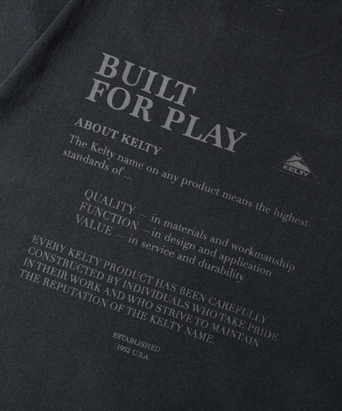 KELTY(ケルティ)の「KELTY URBAN LETTERED S/S T-SHIRT(Tシャツ/カットソー・メンズ・ブラック・L/M/XL)」の7枚目の写真