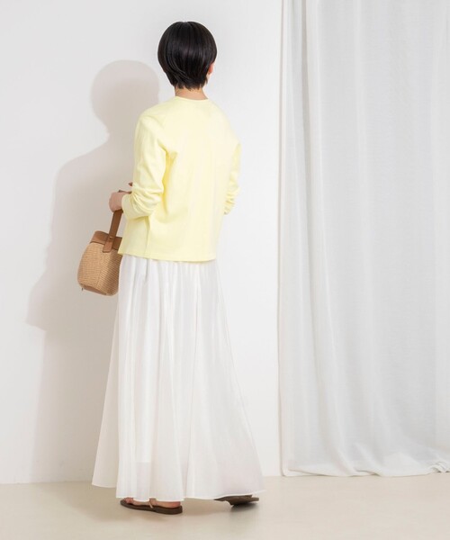 NOLLEY’S Sophi（ノーリーズソフィ）の「ウォッシャブルシアーボリュームフレアロングスカート（スカート・レディース・キャメル/ホワイト/ブラック・38/36/34）」の11枚目の写真