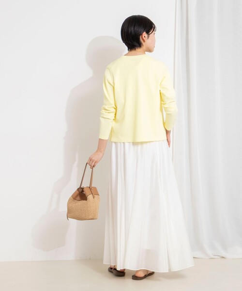 NOLLEY’S Sophi（ノーリーズソフィ）の「ウォッシャブルシアーボリュームフレアロングスカート（スカート・レディース・キャメル/ホワイト/ブラック・38/36/34）」の12枚目の写真