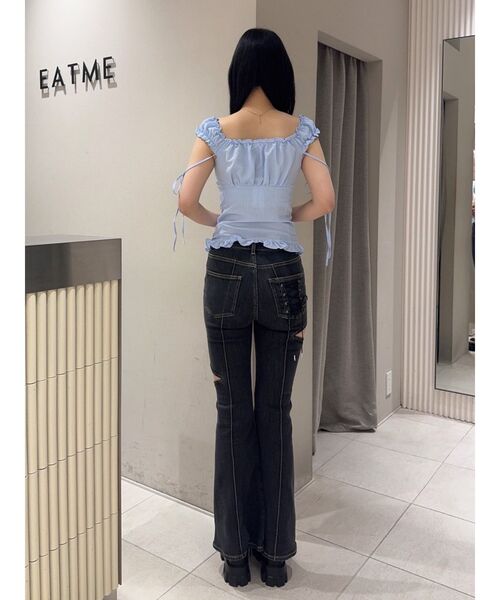 EATME（イートミー）の「ラッフルレディブラウス（シャツ/ブラウス・レディース・レッド/オフホワイト/ブルー・FREE）」の20枚目の写真