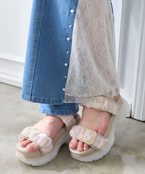 MAJESTIC LEGON（マジェスティックレゴン）の「ジェリーソールスポサン（サンダル・レディース・アイボリー/グレー系その他/ブラック/ホワイト系その他2/ピンク・SMALL/MEDIUM/LARGE/X-LARGE）」の5枚目の写真