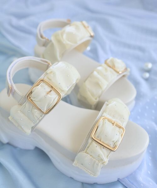 MAJESTIC LEGON（マジェスティックレゴン）の「ジェリーソールスポサン（サンダル・レディース・アイボリー/グレー系その他/ブラック/ホワイト系その他2/ピンク・SMALL/MEDIUM/LARGE/X-LARGE）」の2枚目の写真