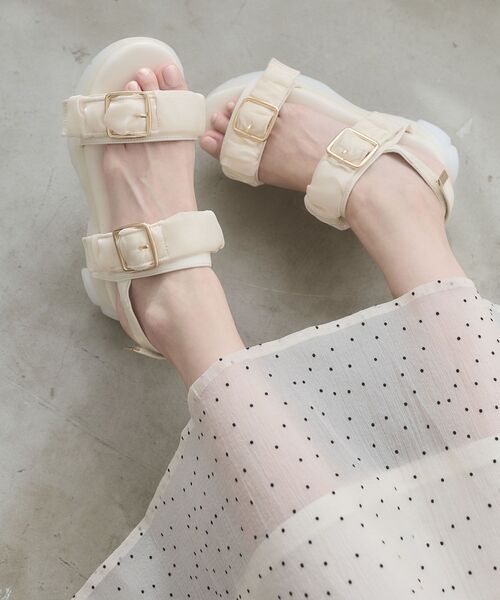 MAJESTIC LEGON（マジェスティックレゴン）の「ジェリーソールスポサン（サンダル・レディース・アイボリー/グレー系その他/ブラック/ホワイト系その他2/ピンク・SMALL/MEDIUM/LARGE/X-LARGE）」の7枚目の写真