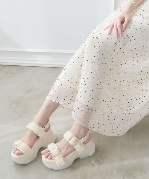 MAJESTIC LEGON（マジェスティックレゴン）の「ジェリーソールスポサン（サンダル・レディース・アイボリー/グレー系その他/ブラック/ホワイト系その他2/ピンク・SMALL/MEDIUM/LARGE/X-LARGE）」の8枚目の写真