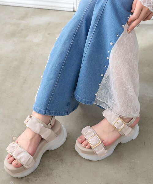 MAJESTIC LEGON（マジェスティックレゴン）の「ジェリーソールスポサン（サンダル・レディース・アイボリー/グレー系その他/ブラック/ホワイト系その他2/ピンク・SMALL/MEDIUM/LARGE/X-LARGE）」の16枚目の写真