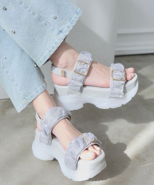 MAJESTIC LEGON（マジェスティックレゴン）の「ジェリーソールスポサン（サンダル・レディース・アイボリー/グレー系その他/ブラック/ホワイト系その他2/ピンク・SMALL/MEDIUM/LARGE/X-LARGE）」の18枚目の写真