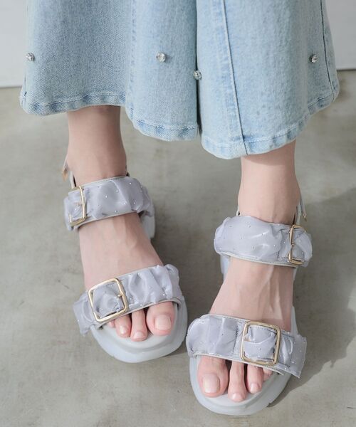 MAJESTIC LEGON（マジェスティックレゴン）の「ジェリーソールスポサン（サンダル・レディース・アイボリー/グレー系その他/ブラック/ホワイト系その他2/ピンク・SMALL/MEDIUM/LARGE/X-LARGE）」の19枚目の写真