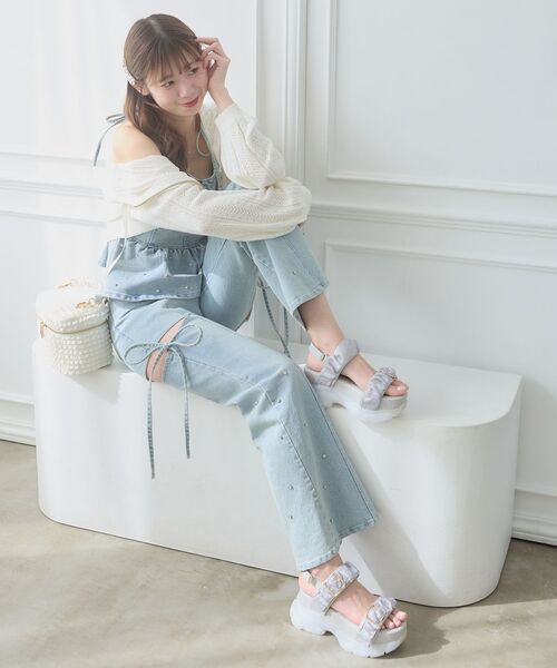 MAJESTIC LEGON（マジェスティックレゴン）の「ジェリーソールスポサン（サンダル・レディース・アイボリー/グレー系その他/ブラック/ホワイト系その他2/ピンク・SMALL/MEDIUM/LARGE/X-LARGE）」の21枚目の写真