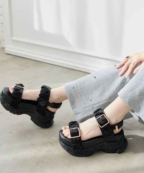 MAJESTIC LEGON（マジェスティックレゴン）の「ジェリーソールスポサン（サンダル・レディース・アイボリー/グレー系その他/ブラック/ホワイト系その他2/ピンク・SMALL/MEDIUM/LARGE/X-LARGE）」の22枚目の写真