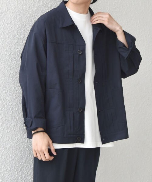 SHIPS any:〈撥水/軽量/ストレッチ〉SOLOTEX(R) シアサッカー トラック