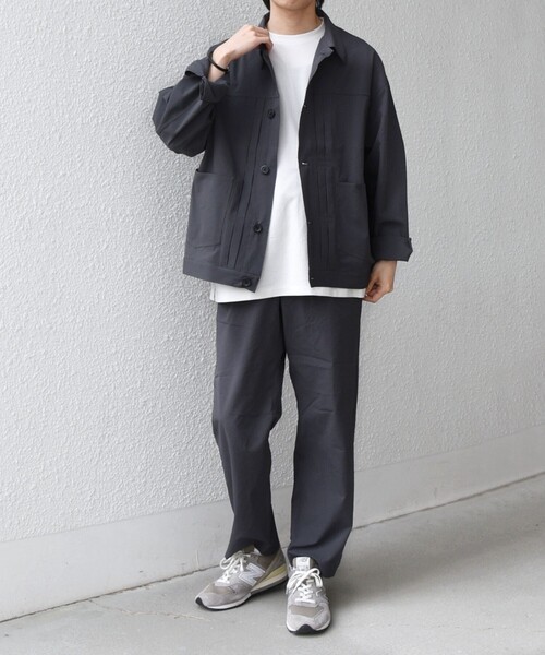 SHIPS any:〈撥水/軽量/ストレッチ〉SOLOTEX(R) シアサッカー トラック