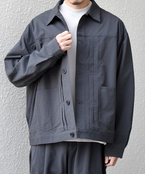 SHIPS any:〈撥水/軽量/ストレッチ〉SOLOTEX(R) シアサッカー トラック