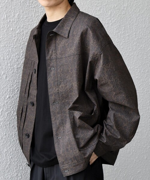SHIPS any(シップス エニィ)の「SHIPS any:〈撥水/軽量/ストレッチ〉SOLOTEX(R) シアサッカー トラック ブルゾン 26SS(セットアップ対応)◇(ブルゾン・メンズ・チャコールグレー/キャメル/ダークブルー/ネイビー・SMALL/LARGE/MEDIUM)」の17枚目の写真