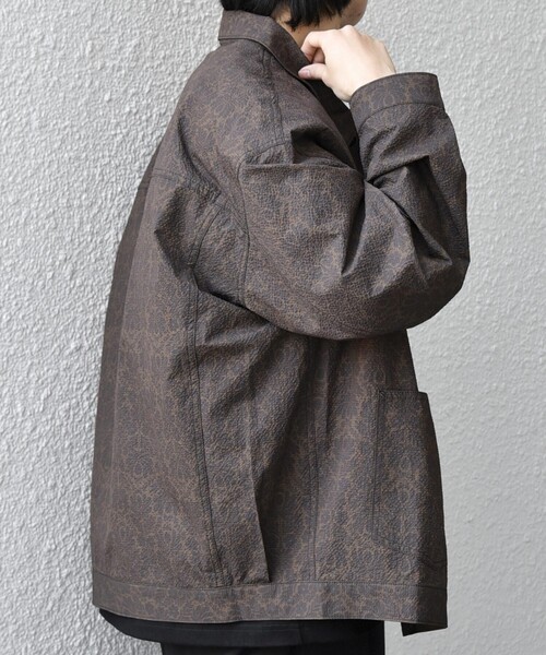 SHIPS any(シップス エニィ)の「SHIPS any:〈撥水/軽量/ストレッチ〉SOLOTEX(R) シアサッカー トラック ブルゾン 26SS(セットアップ対応)◇(ブルゾン・メンズ・チャコールグレー/キャメル/ダークブルー/ネイビー・SMALL/LARGE/MEDIUM)」の18枚目の写真