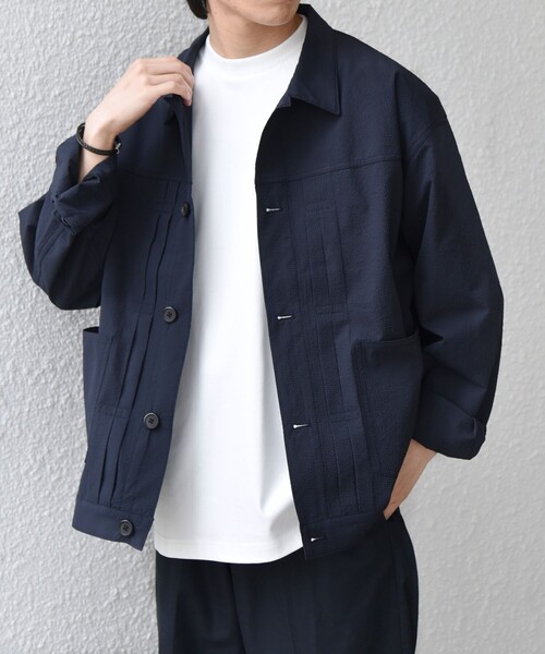 SHIPS any:〈撥水/軽量/ストレッチ〉SOLOTEX(R) シアサッカー トラック