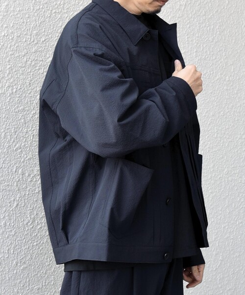 SHIPS any:〈撥水/軽量/ストレッチ〉SOLOTEX(R) シアサッカー トラック