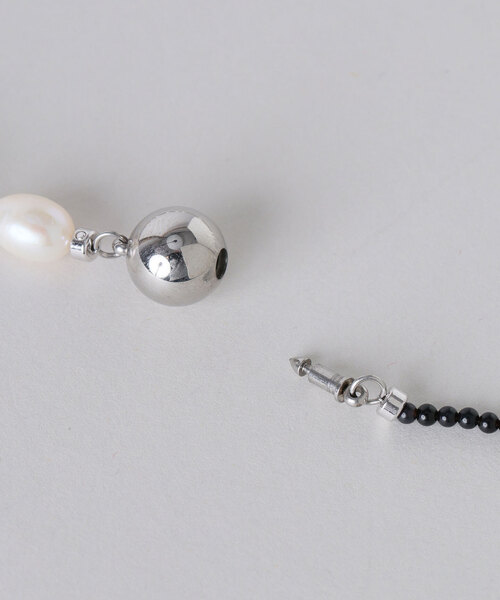 in mood(インムード)の「in mood/インムード ONX&RICEPRL 36cm choker(ネックレス・レディース・ホワイト・FREE)」の8枚目の写真