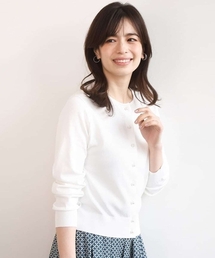 OFUON le MK（オフオンルエムケー）の「ハイゲージニットコンパクトカーディガン/UVカット/接触冷感/洗える/WEB限定サイズあり（カーディガン/ボレロ）」