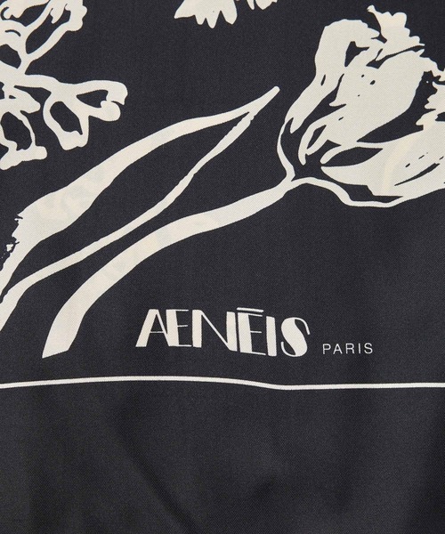 Chaos（カオス）の「Chaos(カオス)/ ◆AENEIS◆フラワースカーフ（バンダナ/スカーフ・レディース・ブラック・FREE）」の2枚目の写真