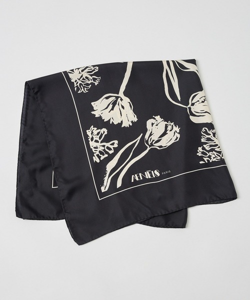 Chaos（カオス）の「Chaos(カオス)/ ◆AENEIS◆フラワースカーフ（バンダナ/スカーフ・レディース・ブラック・FREE）」の3枚目の写真