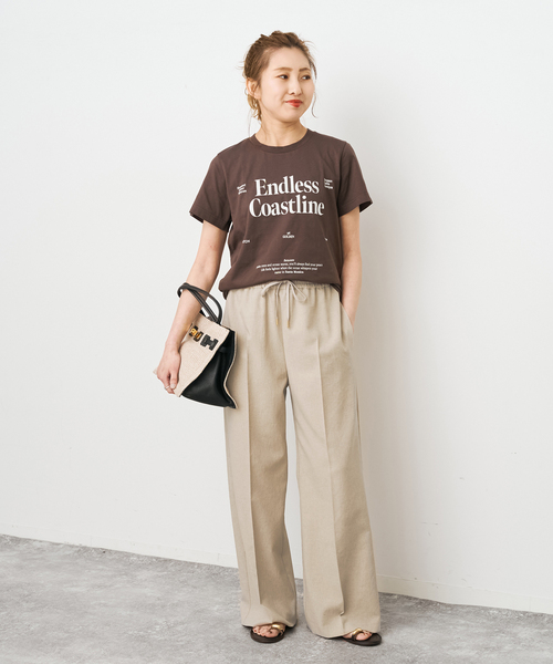 Spick & Span（スピックアンドスパン）の「PEウォッシャブルイージースラックスパンツ（その他パンツ・レディース・ベージュ/ブラウン/チャコールグレー・38/36/40）」の7枚目の写真