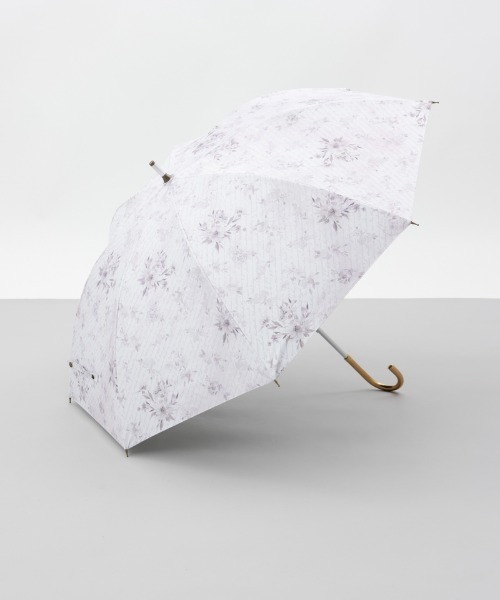 dazzlin（ダズリン）の「【dazzlin(ダズリン)】フラワープリント晴雨兼用傘（長傘）（長傘・レディース・ブラック/ピンク/ホワイト・FREE）」の6枚目の写真
