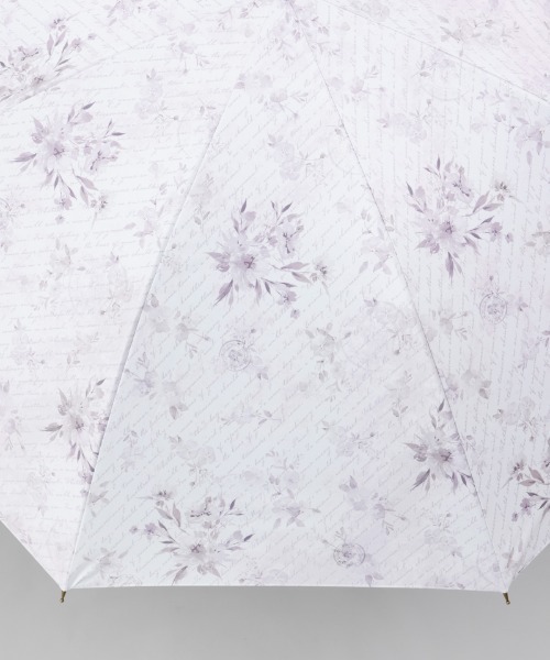 dazzlin（ダズリン）の「【dazzlin(ダズリン)】フラワープリント晴雨兼用傘（長傘）（長傘・レディース・ブラック/ピンク/ホワイト・FREE）」の4枚目の写真