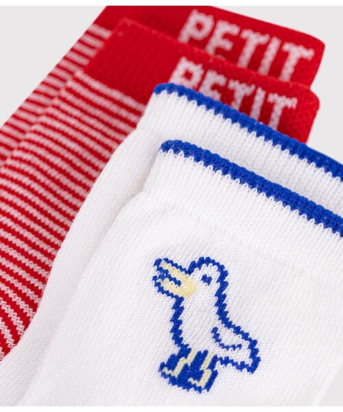 PETIT BATEAU(プチバトー)の「柄入りソックス2枚組(ソックス/靴下・キッズ・その他1・6m-12m/18m-36m)」の2枚目の写真